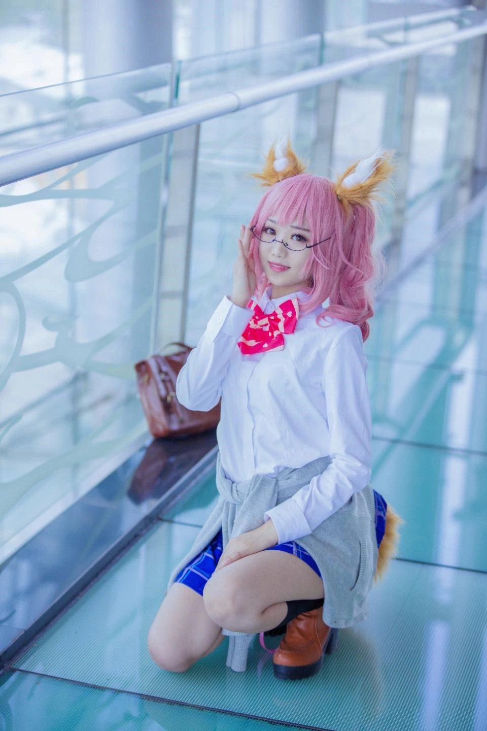 羽天Shine - NO.08 FATE EXTRA COS可爱JK双马尾兽耳玉藻前 1