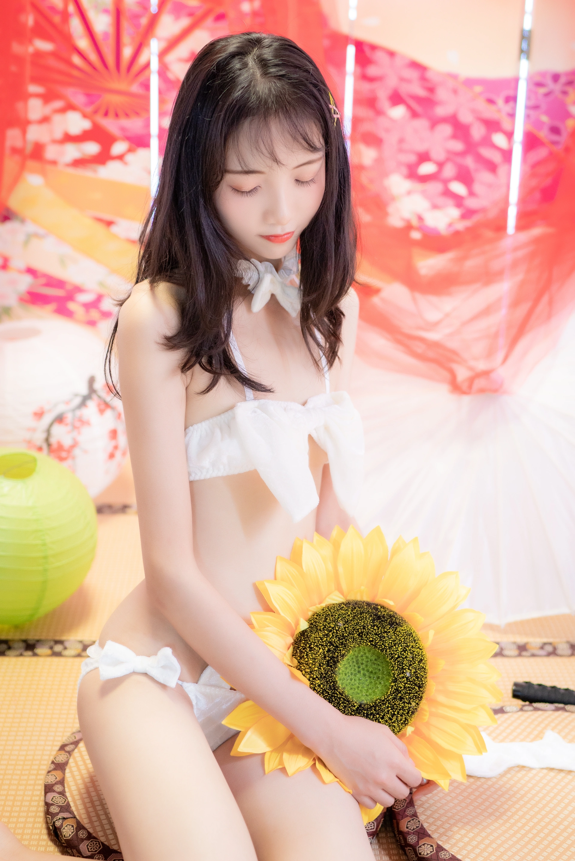 西瓜少女 - NO.04 日系棚拍白猫咪内衣 2