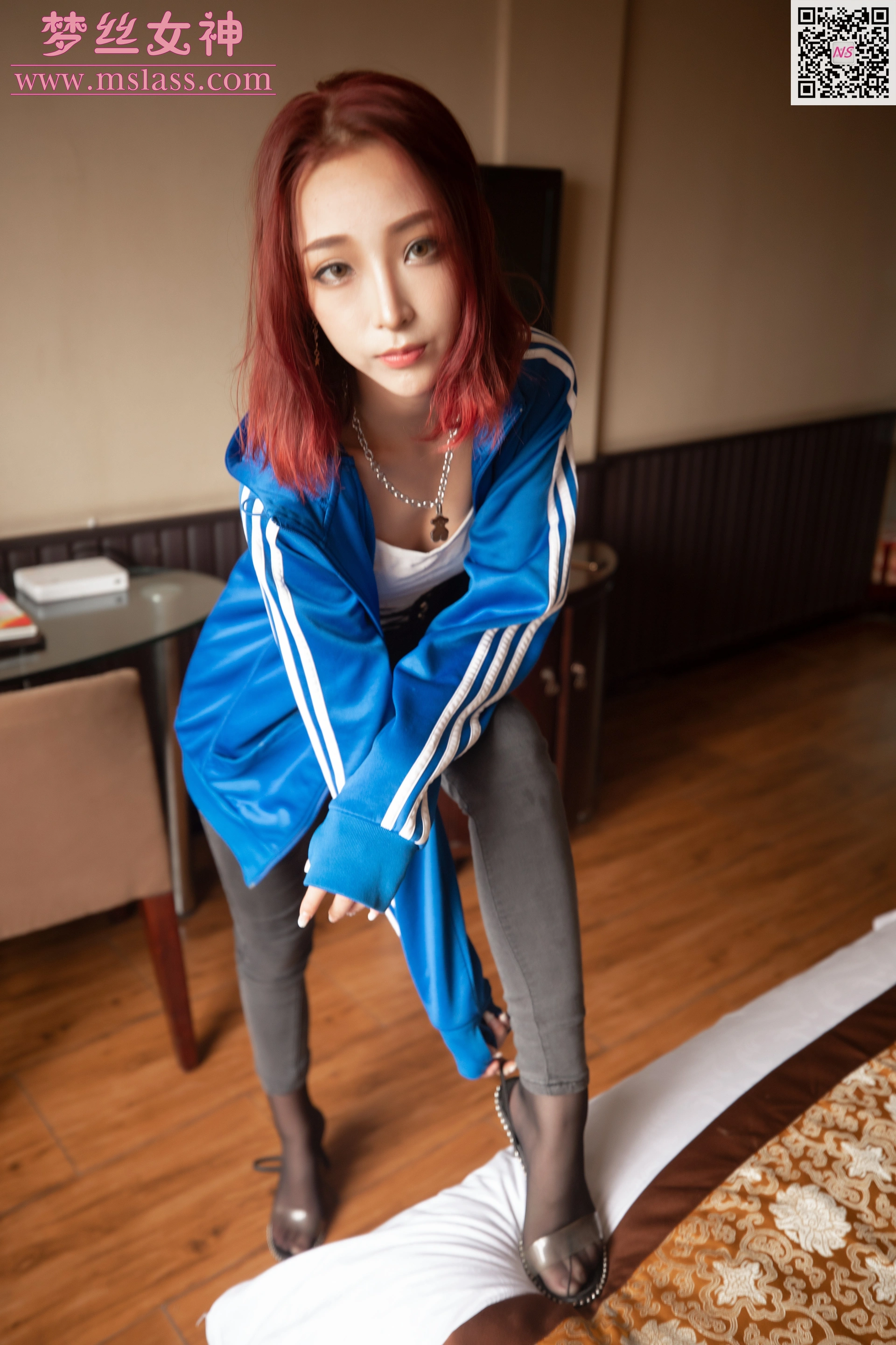 MSLASS梦丝女神 - 2019.10.12 NO.051 乔儿的校服回忆（黑丝版） 1